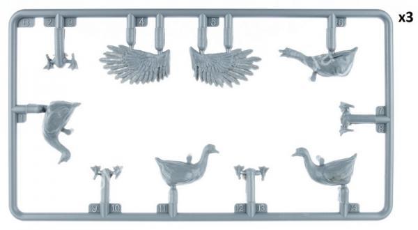 Ducks & Geese (33 Figures) 1/35 MiniArt 38114