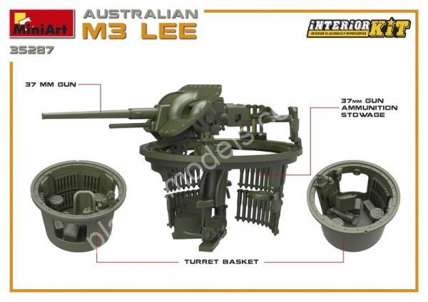 1/35 MiniArt 35287 Australian M3 Lee Interior Kit