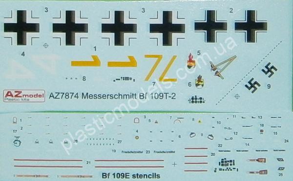 1/72 AZ model 7874 Messerschmitt Bf 109T-2 