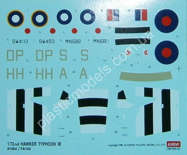 1/72 Academy 12462 Hawker Typhoon Mk.Ib