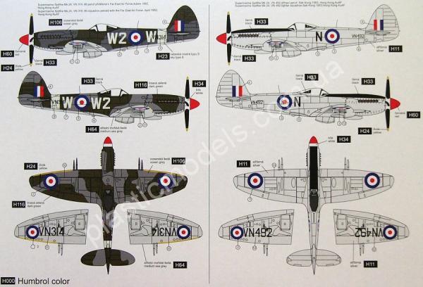 1/72 Admiral 7203 Supermarine Spitfire Mk.24