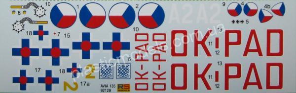 1/72 RS models 92129 Avia B-135