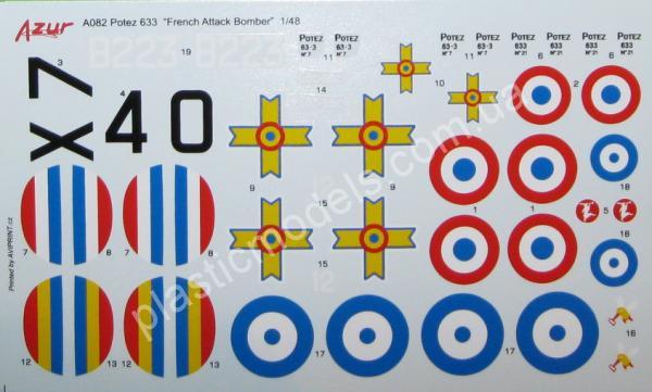 1/48 Azur 082 Potez 633B.2 'French Light Bomber'