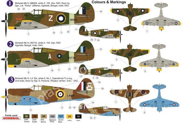 1/72 AZ model 7643 Mohawk Mk.IV “Over CBI”