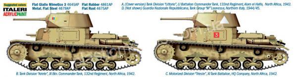 1/35 Italeri 6543 Carro Armato M14/41 I Serie with Italian Infantry