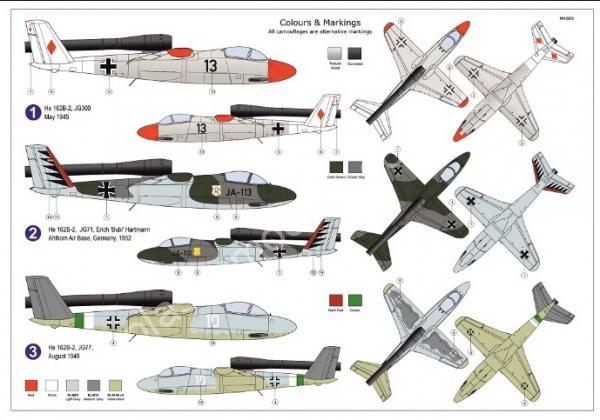 1/72 AZ model 7852 Heinkel He 162B-2 “Volksjäger 46”