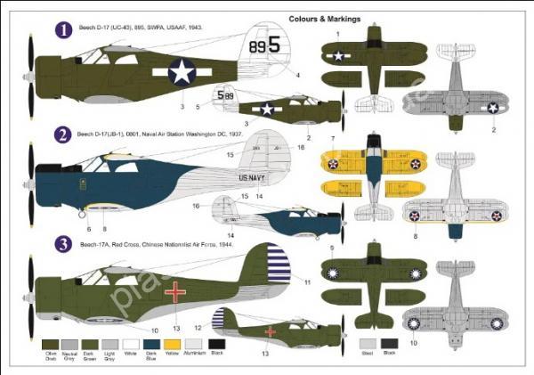 1/72 AZ model 7857 Beech D-17 