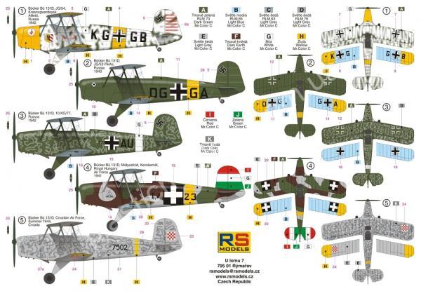 1/72 RS models 92193 Bücker Bü-131 D Jungmann