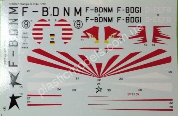 1/72 Frrom Azur 0027 Stampe S.V.4a Aerobatics
