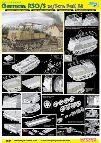 1/35 Dragon 6684 German RSO/3 w/5cm PaK 38