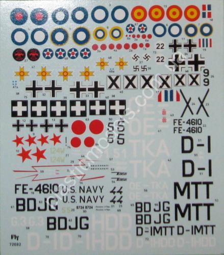 1/72 FLY 72032 Messerschmitt Bf 108B/D Taifun 2 in 1
