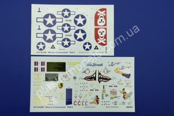 1/72 Eduard 2111 самолет B-24D Liberator mission Centenarians