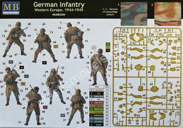 1/35 Master Box 3584 “German Infantry. Western Europe. 1944-1945”