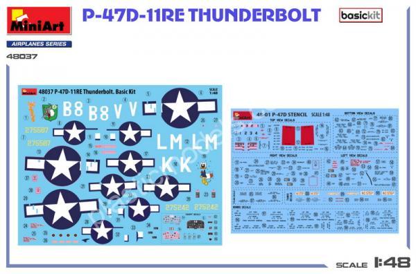 P-47D-11RE Basic Kit 1/48 MiniArt 48037