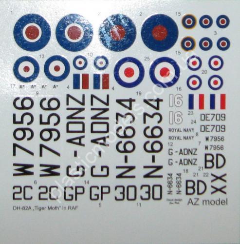 1/72 AZ model 7415 De Havilland DH-82A Tiger Moth (RAF) HQ