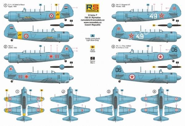 1/72 RS models 92169 Yak-11 / C-11 