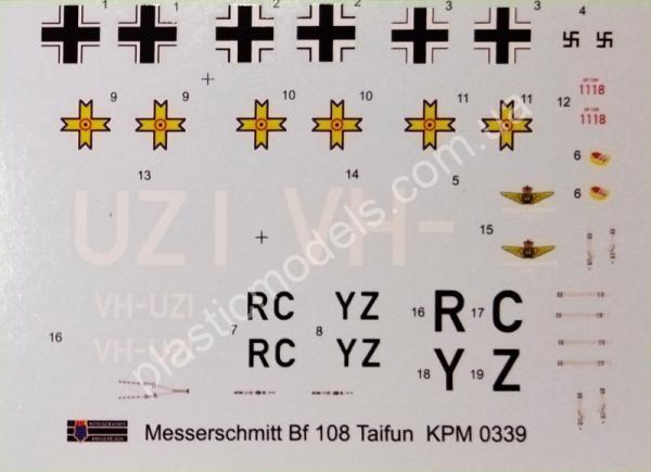 1/72 Kovozavody Prostejov 0339 Messerschitt Bf 108 Taifun