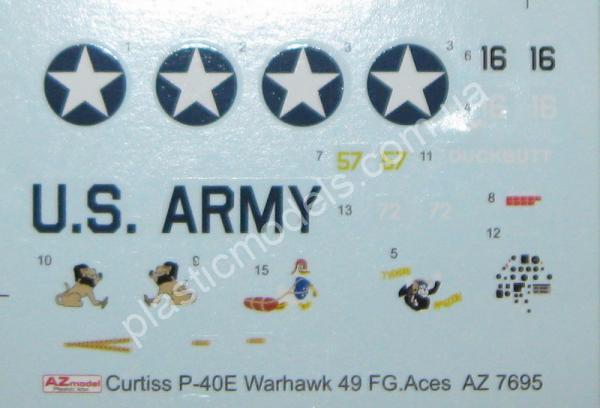 1/72 AZ model 7695 P-40E Warhawk „49.th FG