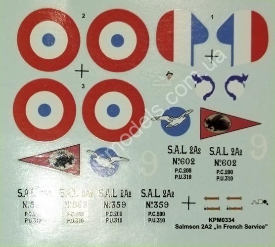 1/72 Kovozavody Prostejov 0333 Salmson Sal.2A2 „In French Services“