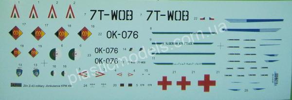 1/72 Kovozavody Prostejov 0486 Zlin Z-43 'Military/Ambulance'
