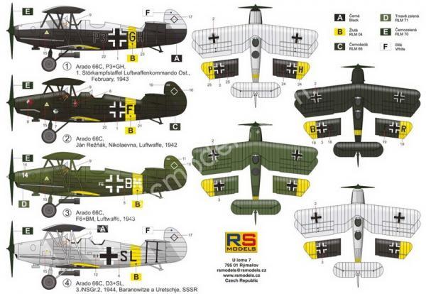 1/72 RS models 92258 Arado Ar-66