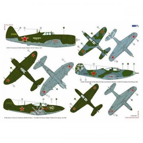 1/48 AML AMLD 48020 P-47D-10, P-51A,P-400, P-39N in  Stalin´s Sky