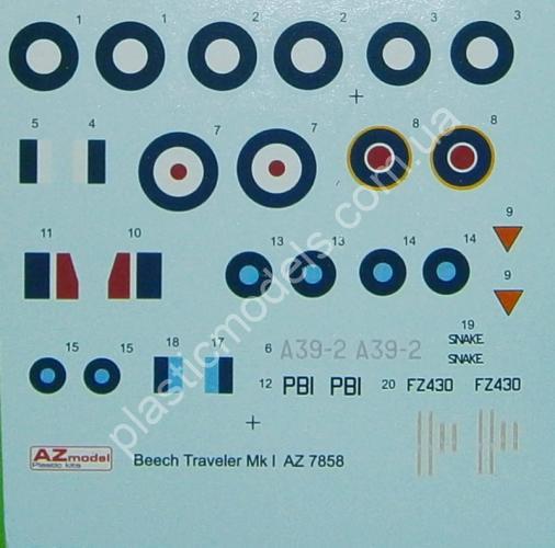 1/72 AZ model 7858 Beech Traveler Mk.I