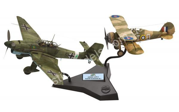 1/72 Airfix 50179 Junkers Ju 87R-2 Gloster Gladiator Mk.I DogFight Double