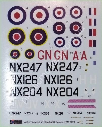 1/72 Kovozavody Prostejov 0223 Hawker Tempest F.6
