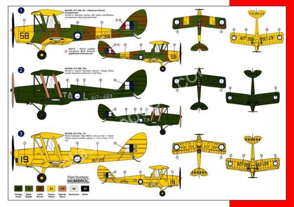 1/72 AZ model 7408 De Havilland DH-82A Tiger Moth (RAAF) HQ