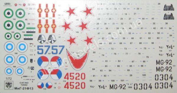 1/72 Modelsvit 72042 MiG-21F-13 supersonic jet fighter