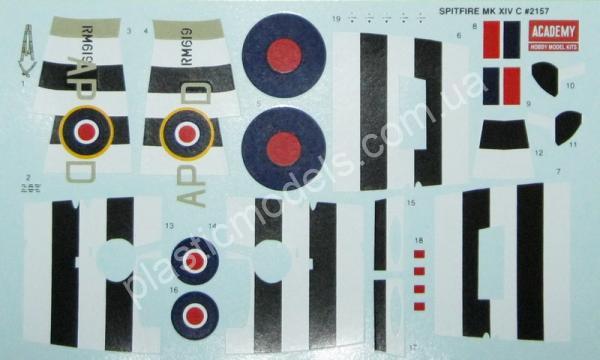 1/48 Academy 12274 Spitfire Mk.XIVc