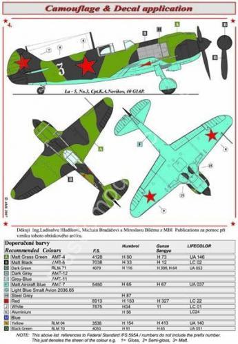 1/48 AML AMLD 48014 Soviet Aces in Lavochkin La-5's
