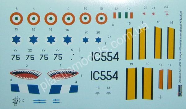 1/72 Kovozavody Prostejov 0529 Dassault MD.450 Ouragan/Planeta 'International'