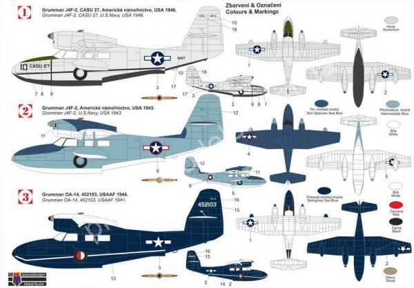 1/72 Kovozavody Prostejov 0476 Grumman J4F-2/OA-14 „Widgeon“