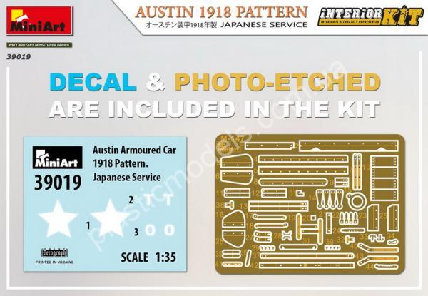 1/35 MiniArt 39019 Austin 1918 Pattern. Japanese Service. (Interior Kit)