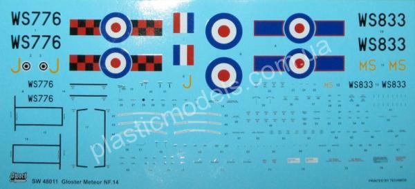 1/48 Sword 48011 Gloster Meteor NF.14