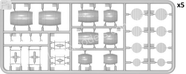 1/35 MiniArt 35658 Wooden Barrels Small Size (20 pcs)