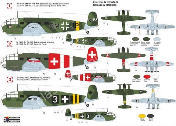 1/72 Kovozavody Prostejov 0331 Siebel Si 204D