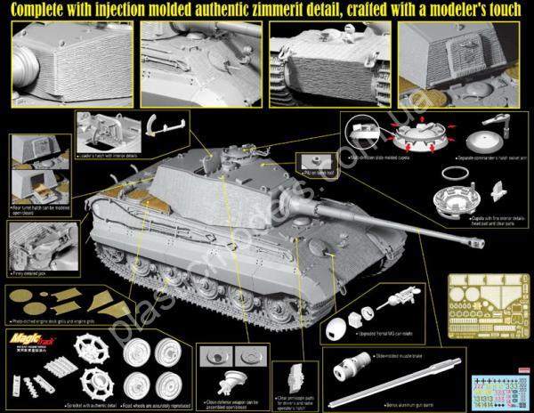 1/35 Dragon 6303 Sd.Kfz.182 Kingtiger Henschel Turret