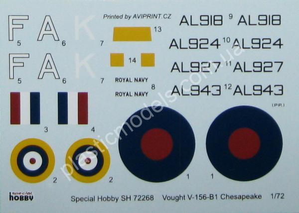 1/72 Special hobby 72268 V-156B Chesapeake Mk.I