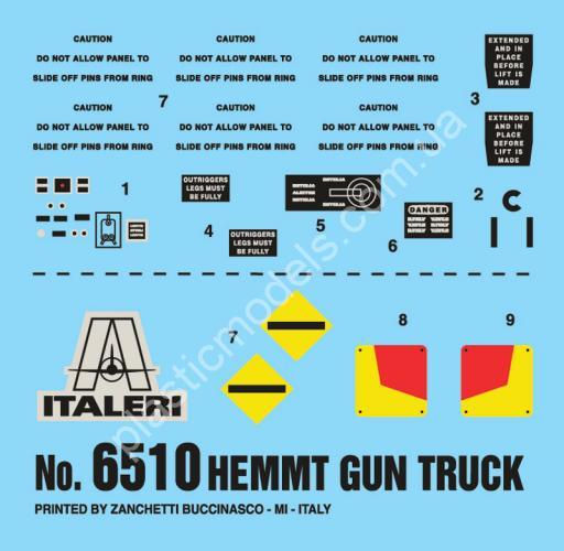 1/35 Italeri 6510 HEMTT Gun Truck