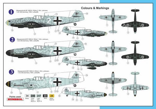 1/72 AZ model 7627 Messerschmitt Bf-109G-6 'JG 300 Wilde Sau'