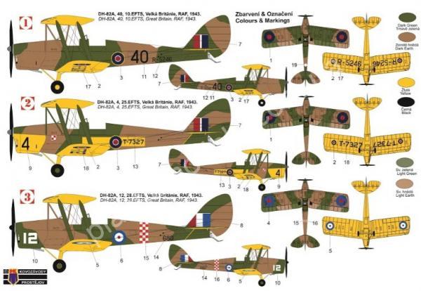 1/72 Kovozavody Prostejov 0363 DH-82A „Tiger Moth“ RAF