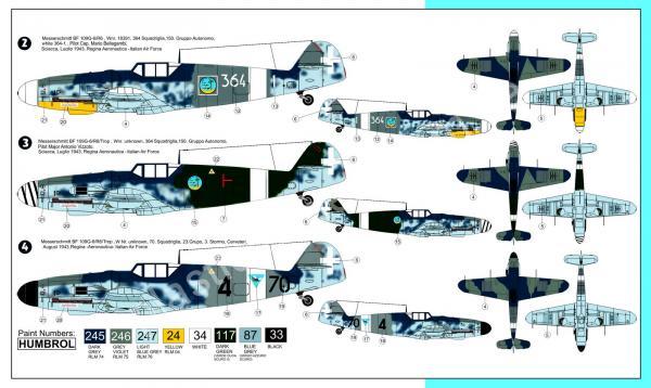 1/72 AZ model 7459 Messerschmitt Bf-109G-6 'Italian service'