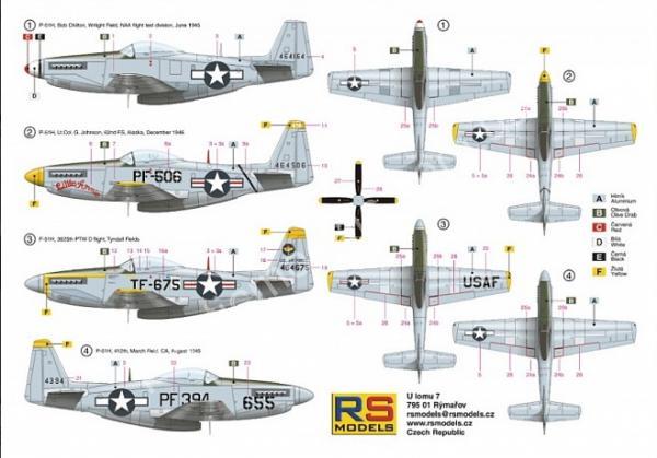 1/72 RS models 92144 P-51 H Mustang USAF