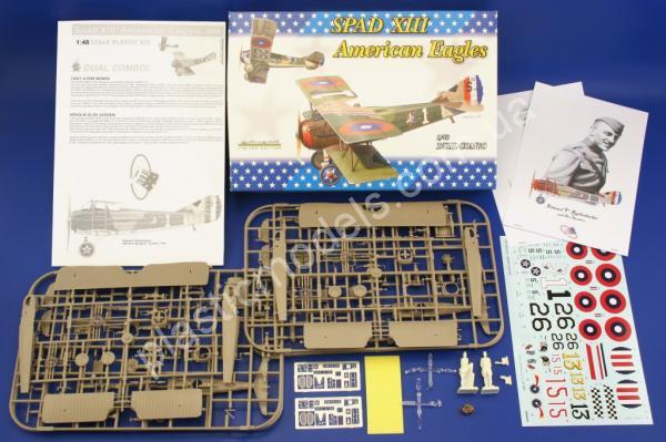 1/48 Eduard 1142 Spad XIII American Eagles DUAL COMBO