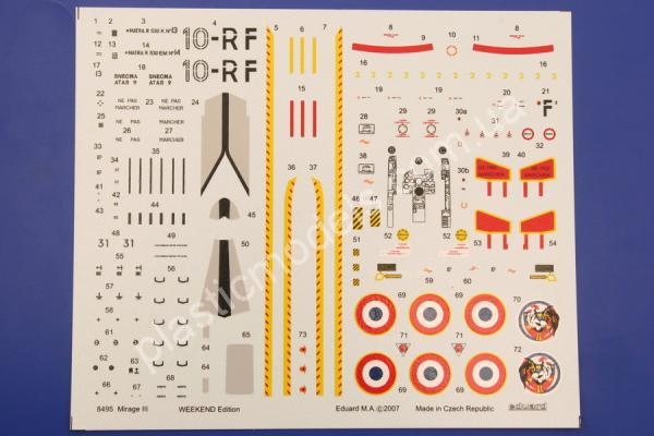 1/48 Eduard 8495 Mirage IIIC 10-RF