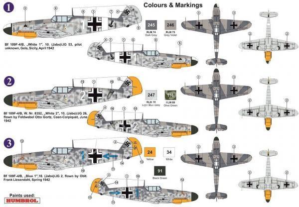 1/72 AZ model 7602 Messerschmitt Bf 109F-4B Bomber Fridrich
