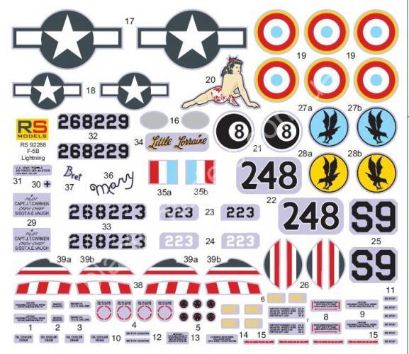 1/72 RS models 92288 F-5B Lightning